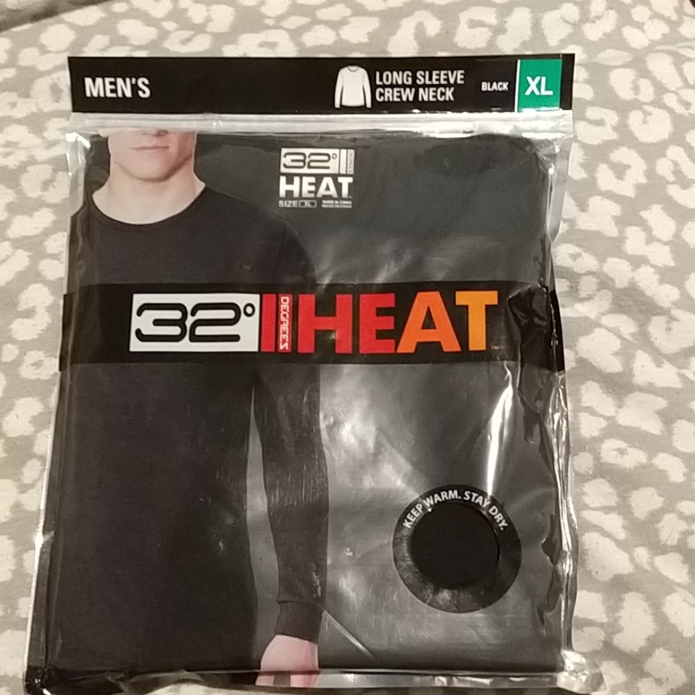 Long sleeve crew neck thermal shirt